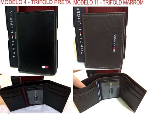 carteira masculina tommy hilfiger couro original